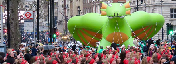 Parade Inflatable on float