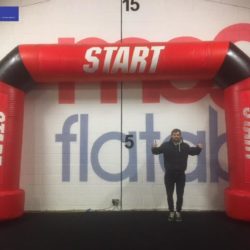 Giant Inflatable Red and Balck Start Arch