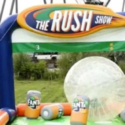 Giant Inflatable Fanta Zorb Bowling