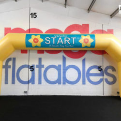 Giant Inflatable Yellow Start Race Arch