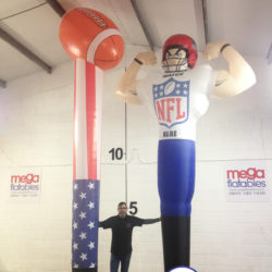 Inflatable sports mega