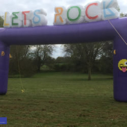 Giant Inflatable Lets Rock Arch