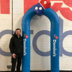 Giant Inflatable Dominos Narrow Arch Plain