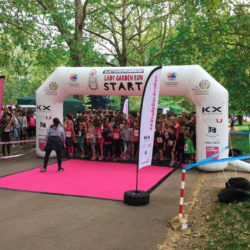Giant Inflatable Lady Garden Run Arch
