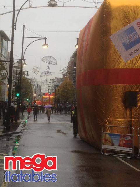 Giant Inflatable Christmas Present American Express