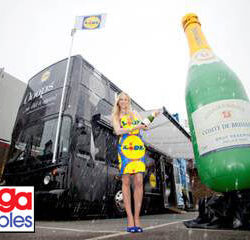 Giant Inflatable Champagne Lidl Promotional Inflatable