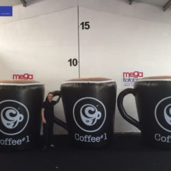 Giant Inflatable Coffee Mugs