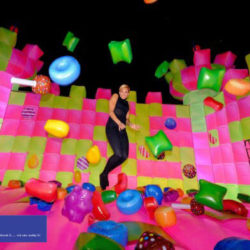 Giant Inflatable Candy Crush Inflatable Castle with Icons