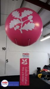 Pink Inflatable Sphere Branded Promotional