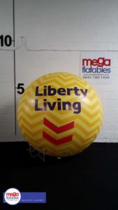 Liberty Living Advertising Inflatable Sphere