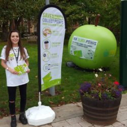 Save Money Collect Points Scheme Inflatable Apple Advertising