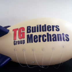 White inflatable blimps