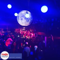 Giant Inflatable Moon Nightclub