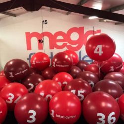 Loteri Cymru Advertising Inflatable Lottery Balls