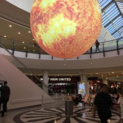 Inflatable Planet In Shopping Centre