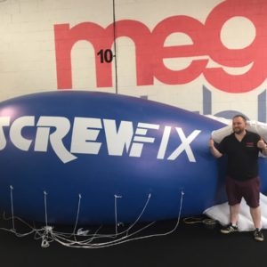 Inflatable Screwfix Blimp