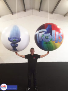 Trolls Movie Advertising Inflatable Spheres