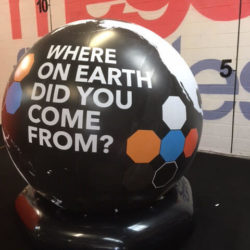 Where On Earth Did You Come From? Inflatable Sphere