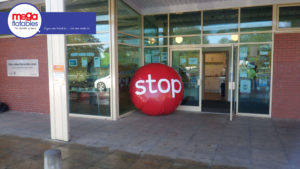 Stoptober custom inflatable sign