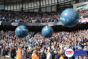 Inflatable blue moon