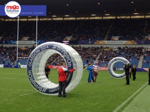 Giant inflatable tyres
