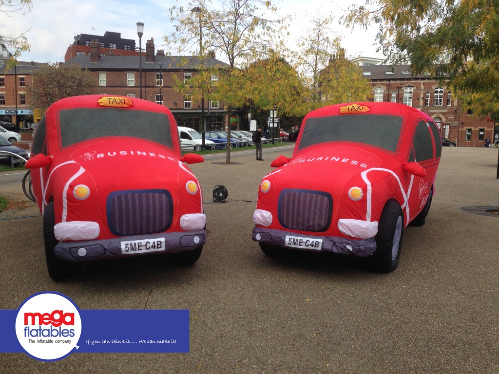 The Virgin Taxis custom inflatable design