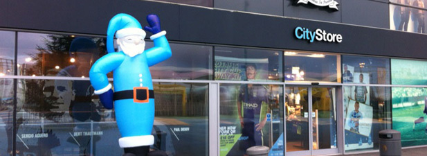 inflatable santa Manchester City Christmas Inflatables