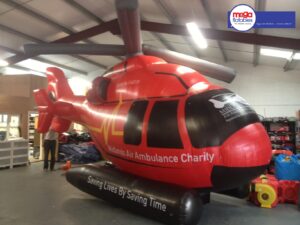 Giant Inflatable Helicopter For Air Ambulance