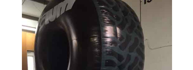 Inflatable tyre shootout Sports Inflatable Events Inflatable