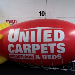 Red inflatable blimp