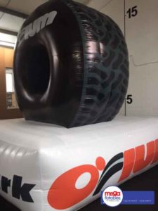 Giant inflatable tyre