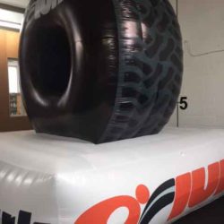 Giant inflatable tyre