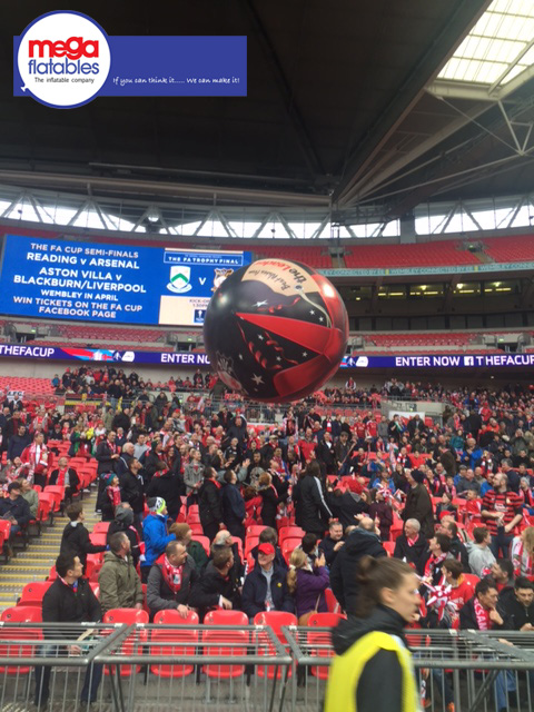 Inflatable sphere in crowd promotional Inflatable