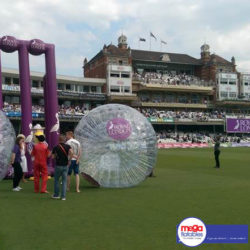 Giant Inflatable Stumps with Zorb Bowling