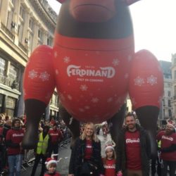 Giant Inflatable Ferdinand Christmas Jumper Parade