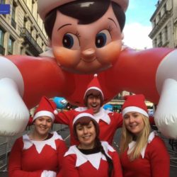 Giant Inflatable Christmas Elf Parade