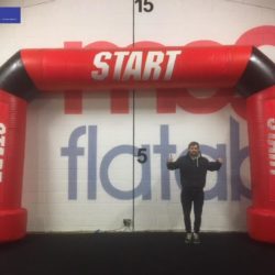 Giant Inflatable Red, Black Race Arch Start
