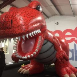 Giant Inflatable Red Dinosaur