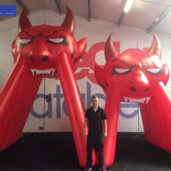 Giant Inflatable Devil Inflatable Sports Entrances