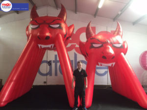 Giant Inflatable Devil Inflatable Sports Entrances