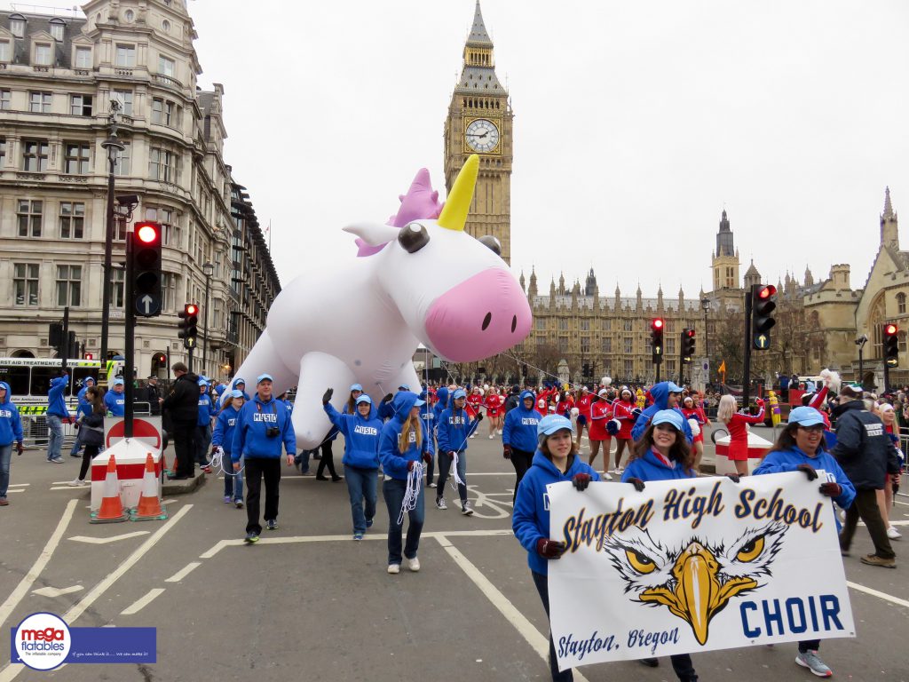 Inflatable parade unicorn promotional inflatable