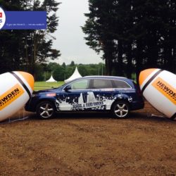 Inflatable rugby ball