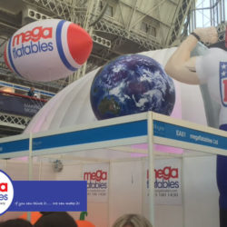 Megaflatables Stand At Indoor Event Example Inflatables