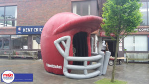 Giant Inflatable Cricket Helmet Sports Inflatable Entrance
