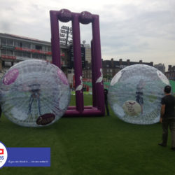 Giant Inflatable Stumps with Zorb Bowling
