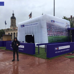 Giant Inflatable FedEX Performance Zone Challenge Cube Inflatable