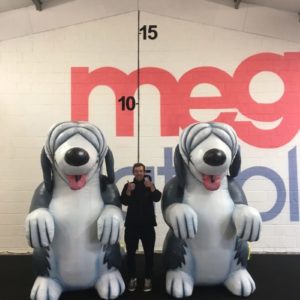 inflatable Hand Painted dogs