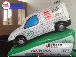 Giant Inflatable Seagate Van Promotional