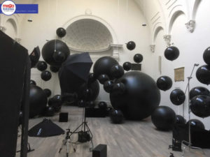 Inflatable Black Spheres Multi Sizes