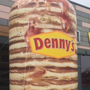 inflatable denny's pancakes